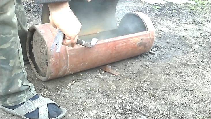 Снимаем вырезанную часть